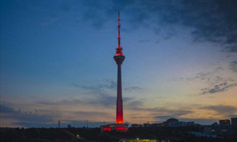 Torre televisiva di Baku in Azerbaigian